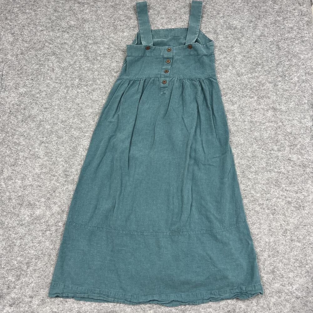 Patagonia Dress Womens XS Green Overall Sundress Midi Hemp Lyocell Garden Island
